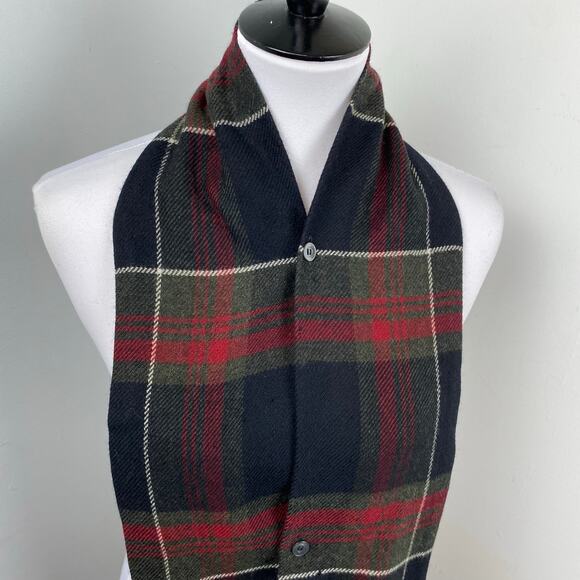 Vintage Plaid Vest Scarf by Regal 100% Zephyr Wool Classic Tartan Unisex - Picture 2 of 5